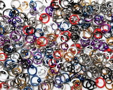 20 St&uuml;ck BCR Piercing Klemmkugelringe Ball Closure Ringe Gro&szlig;handel Studio Mix