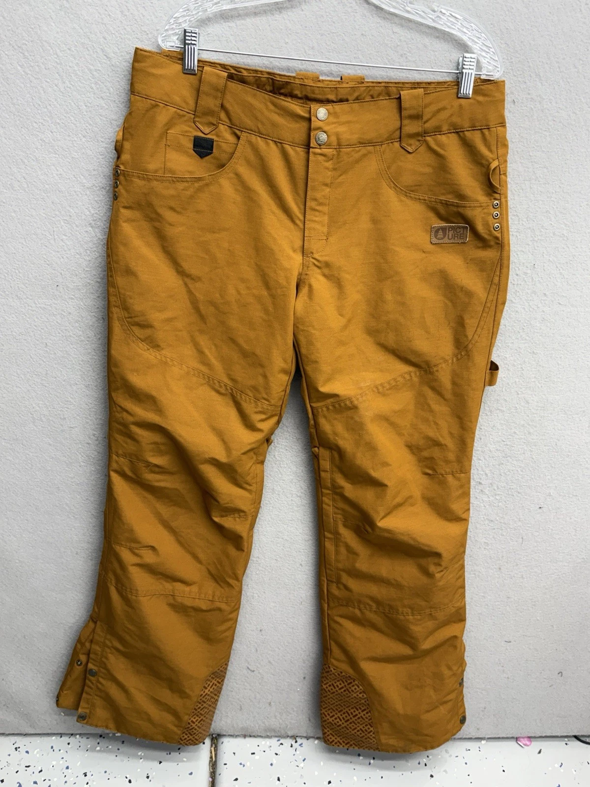 Picture Organic Clothing Ski Snowboard Pants Brown Men's Large designed France