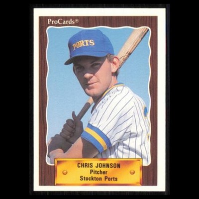 Chris Johnson #2174 1990 ProCards Stockton Ports Baseball Card MLB NM