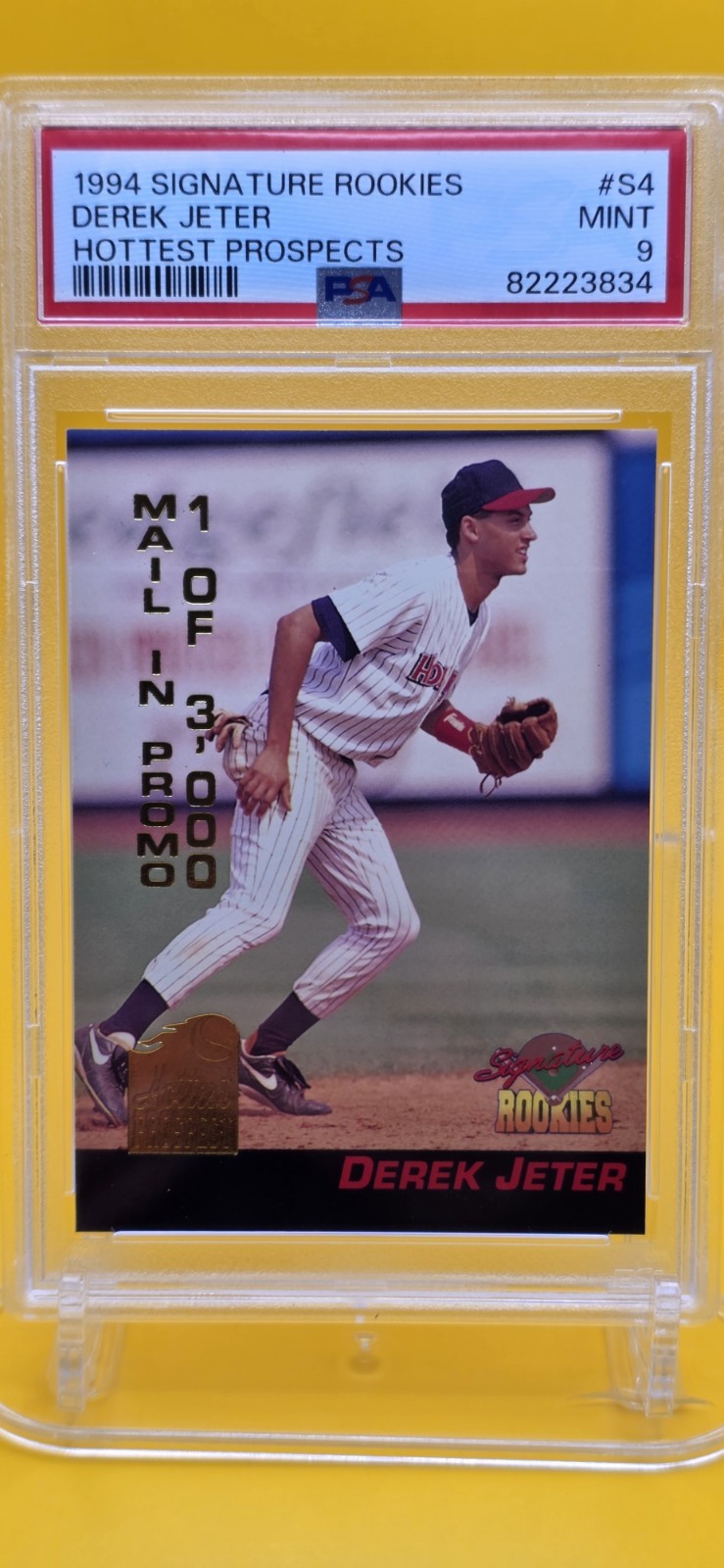 ⚾️PSA 9 - 1994 Signature Rookies - Hottest Prospects Derek Jeter #S4 - 1 of 3000 view 5