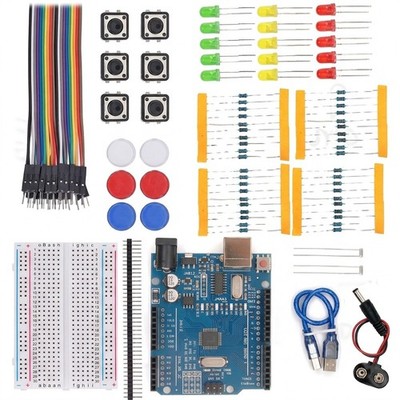 Elektronik Starter Set UNO R3 ATmega328 Arduino kompatibel | Mikrocontroller Kit