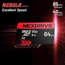MT30 64GB Micro SDXC Memory Card SD Adapter, Read Speed up to 85 MB/s, A2 NEW