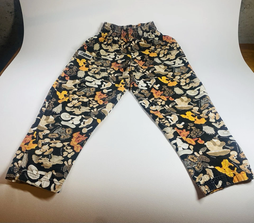 Pantalones Chef Wear Talla Mediana - Vintage hongo salvaje años 80 Y2K Retro Foto 4 de 4