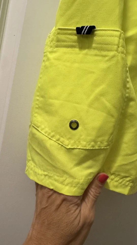 Nautica Neon Yellow Boys' Striped Swim Short Size S/P 8. NWT - Image 4 of 4
