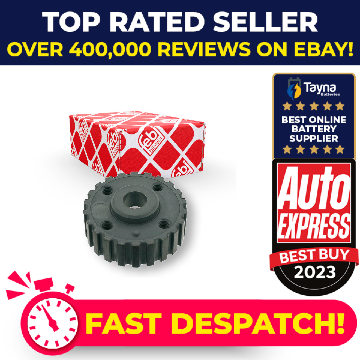 Crankshaft Pulley fits AUDI A6 C4 2.0 94 to 97 Belt 049105021H 049105021K Febi
