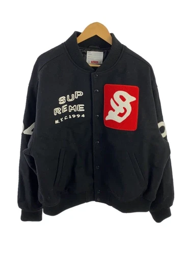 Giacca Supreme Stadium XL lana nera usata