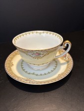 Meito Annette Footed Cup And Saucer