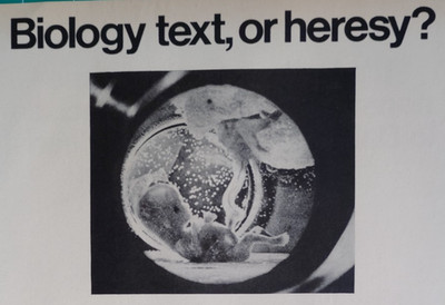 Vintage Retro 1971 Ad Biology Text Or Heresy Life Educational Reprint Program