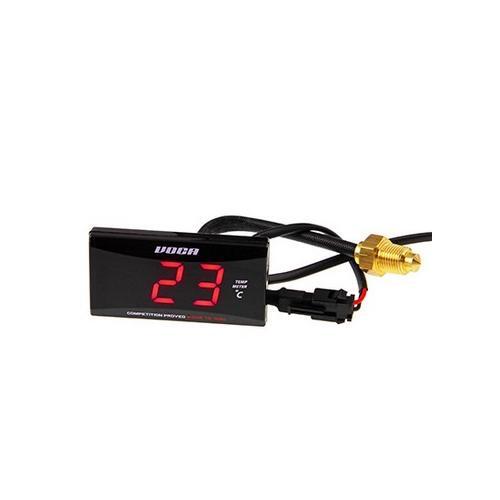 Thermomètre Voca Racing avec éclairage LED rouge pour moteur
