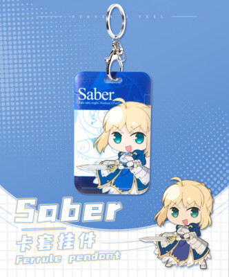 Keychain Fate Stay Night FGO Saber Pendant Fashion Cosplay Anime
