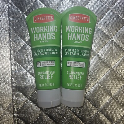 O'Keeffe's Working Hands No Scent Hand Repair Cream 3 oz Lot Of 2