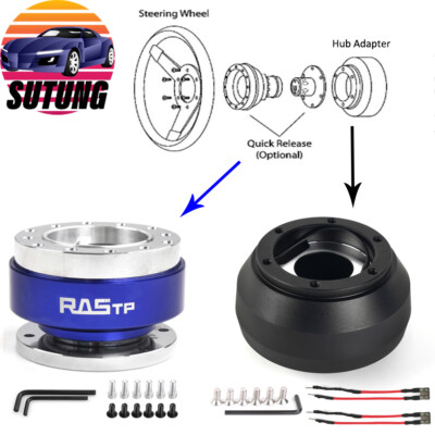 Blue Quick Release & Hub Adapter 125H For Lexus Scion FR-S 13-16 Subaru BRZ