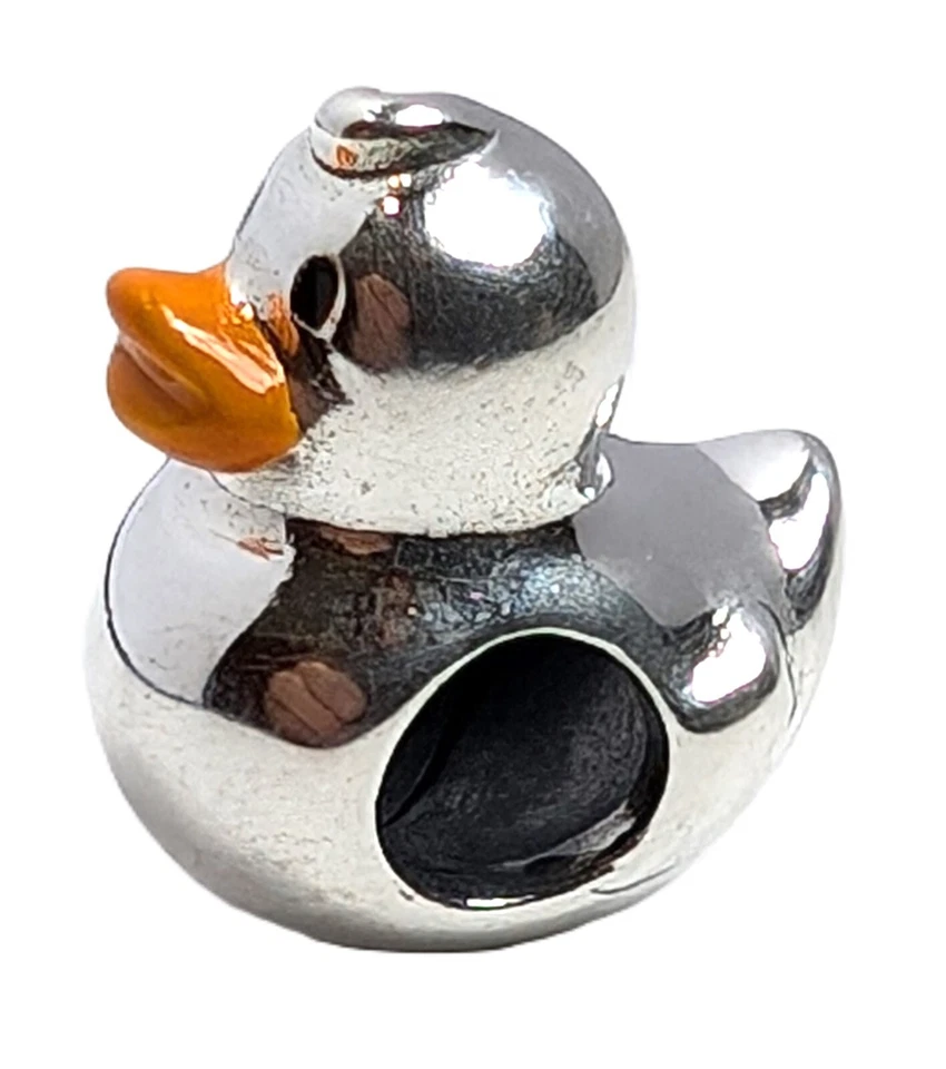 Auténtico Dije Pandora, Pato de Goma Pulida, #799554C01 Foto 3 de 4