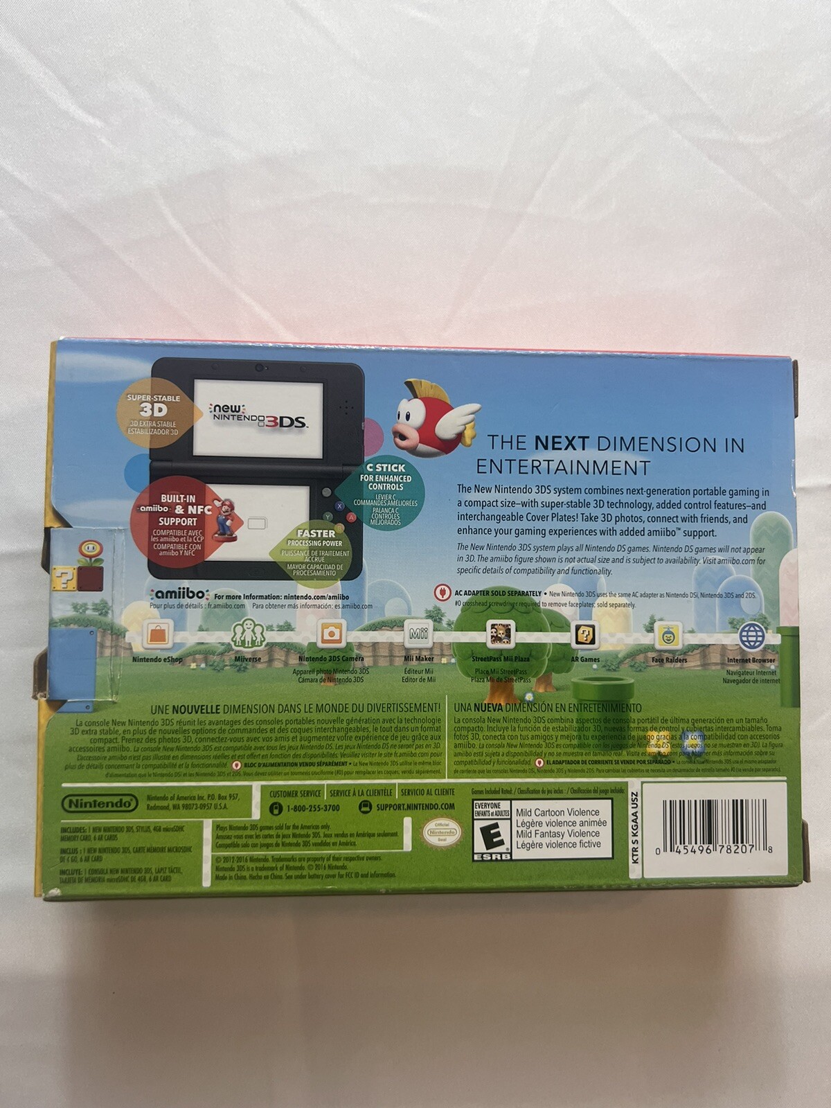 New Nintendo 3DS Super Mario Black Edition With Good Box eBay
