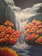 Waterfall Canvas Pannel Painting
