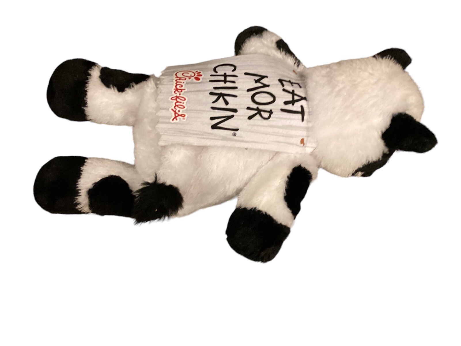 Chik Fil A Eat Mor Chikin- Cow Plush Stuffed Animal 20" Wearing Advertising Sign