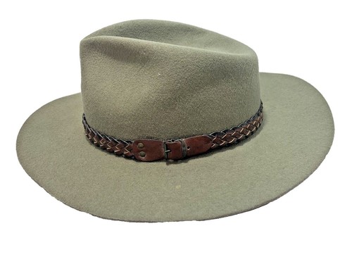SCALA 100% Wool Felt Western Hat Medium Gray Leather Band Metal Logo Scala Ladies Western Felt Hat at Tractor Supply Co main image 3