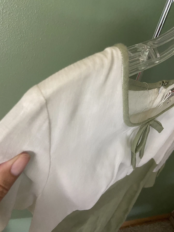 VESTIDO VINTAGE CANDEE OF California imperio cintura acampanado Campana MANGAS 3/4 TALLA 5 Foto 4 de 4