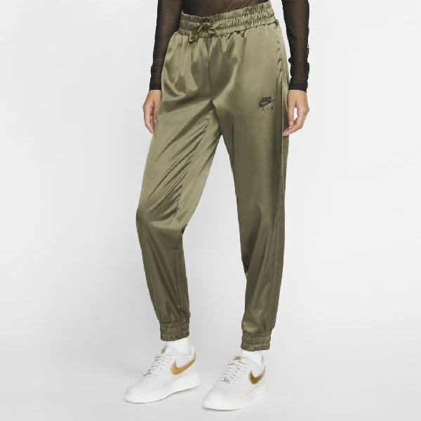 Nike Air Satin Track Court Green Khaki Pants Jogger BV4781 661