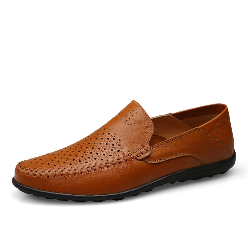 Brown Loafer Faux Leather Casual Shoes for Men for sale | eBay display picture 1