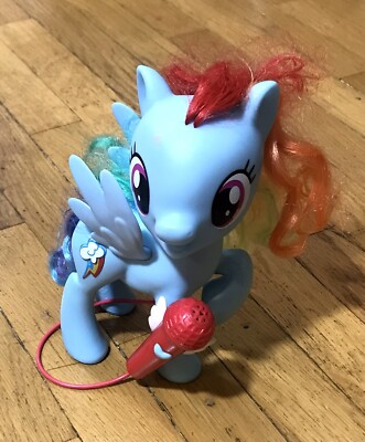 My Little Pony Singing Rainbow Dash Play Sing Along W Mic Karaoke eBay