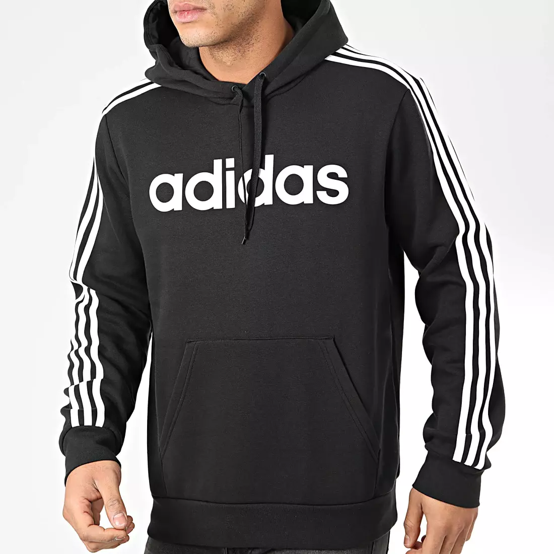 Off white basic style striped pullover hoodie black 2025 Off white basic style striped pullover hoodie black 2025