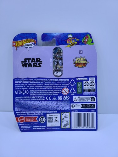 Hot Wheels Skate Star Wars Boba Fett 1/8 Screen Legends Series - Picture 2 of 2