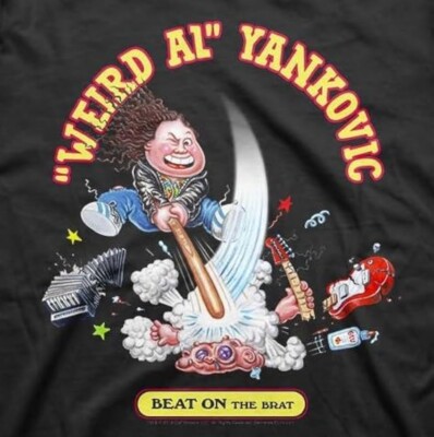 Weird Al Yankovic Beat on The Brat Mens Black Short Sleeve EN012