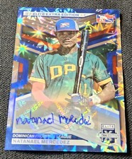 2023 Panini Elite Extra Edition FOTL Blue /15 Auto Natanael Mercedez RC #190 DPL