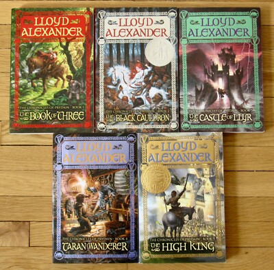 Complete Set 1-5 PRYDAIN CHRONICLES Box Set Lloyd Alexander EXC L2