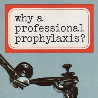 Vtg. 1966 Prophylaxis Dental Brochure 1960s Dentist Gift Teeth Crest Toothpaste