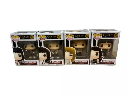 FUNKO POP! ROCKS QUEEN COMPLETE ORIGINAL SET OF 5 #'S 92, 93, 94, 95