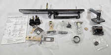 Heavy Duty Door Handle set - Pewter Finish, Modern Lever Design, Easy Install