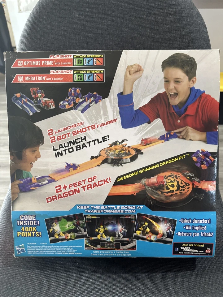 Transformers Bot Shots Dragon Track Battle Game Optimus Prime Megatron Sealed - Image 2 of 4