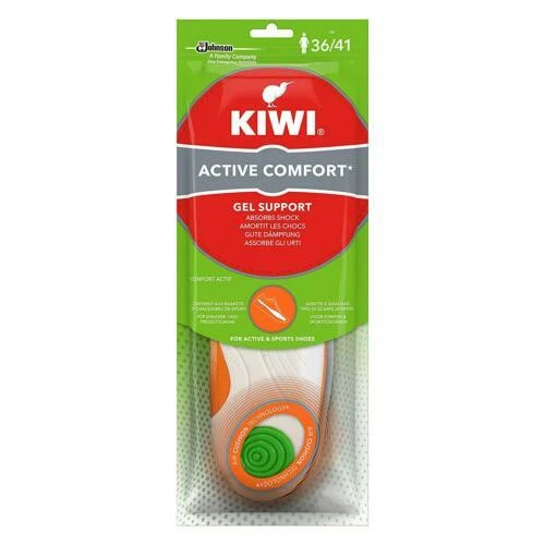 Kiwi Everyday Comfort Gel Support Shoe Insoles Size 3.5 7 1 Pair