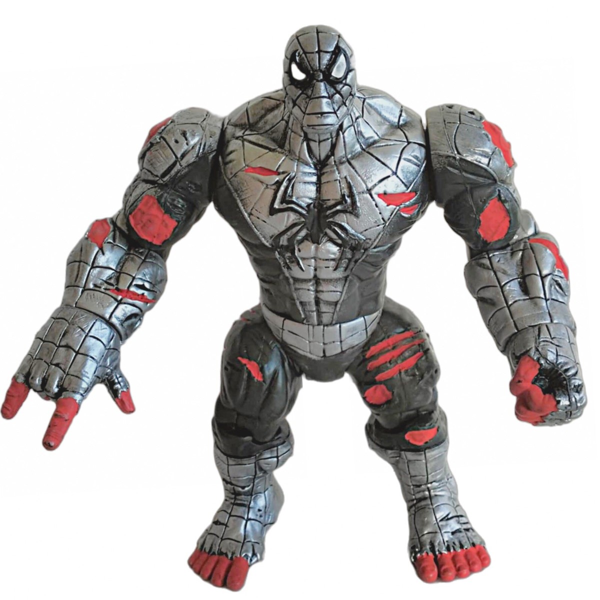MARVEL LEGEND RED HULK SILVER SPIDER-MAN ACTION FIGURE LARGE