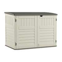 Suncast 5.88 Ft. W X 3.8 Ft. D Plastic Horizontal Garbage Shed on sale Suncast 5.88 Ft. W X 3.8 Ft. D Plastic Horizontal Garbage Shed on sale