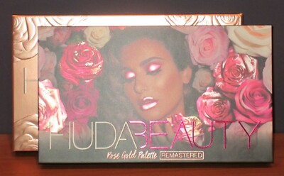 Huda Beauty Rose Gold Remastered Eyeshadow Palette 18 Shades $65