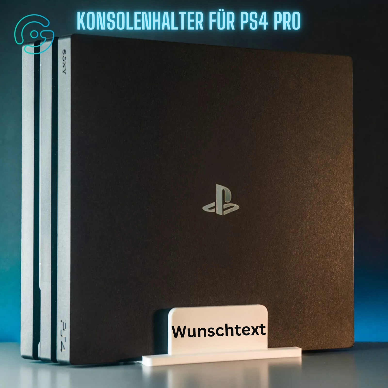 Halterung passend für PlayStation 4 Pro Konsole PS4 Zubehör Stand Ständer Spiele