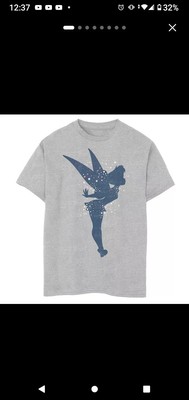 New: Disney Big & Tall (4XL) Peter Pan Tinker Bell Americana Shadow Short Sleeve