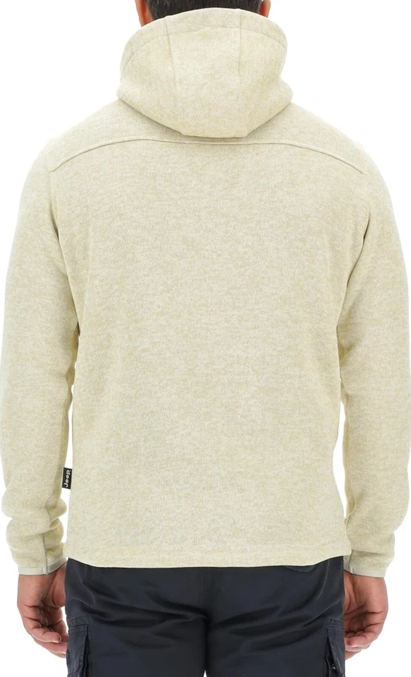Jeep Giacca Felpata Tricot Funzionale Uomo Cappuccio Tasche Zippate Pile Uomo L - Imagen 3 de 3