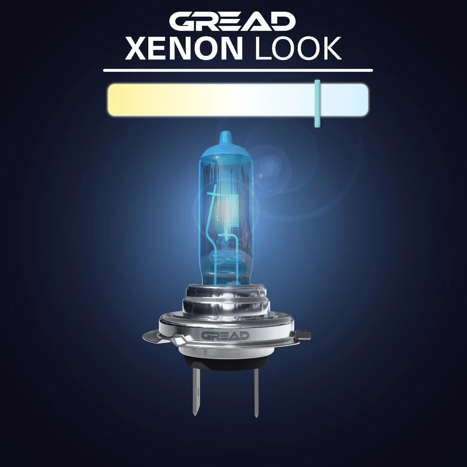H7 BOX GREAD 8500K HALOGEN LAMPEN XENON LOOK OPTIK EFFEKT BIRNEN SUPER WHITE 55W - Bild 2 von 4