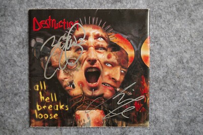Destruction - All hell breaks loose CD Album signed / autograph / signiert
