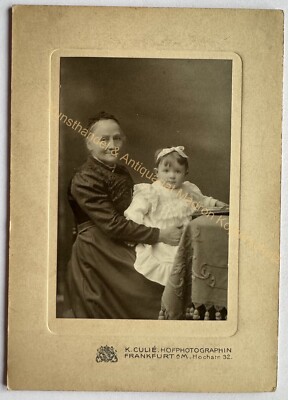 orig. Photo mother grandma child Frankfurt am Main K. Culie around 1920
