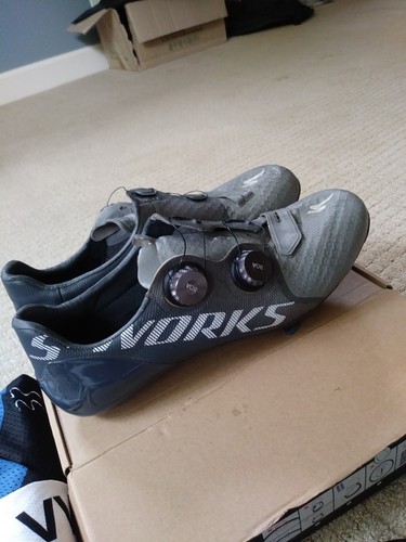 Chaussures De Cyclisme Specialized S-Works 7 - Pointure 43,5 - Noires - Avec Boîte & Filet