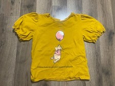Disney Shirt, Girl's Size 7, Yellow, Winnie The Pooh Graphic Print