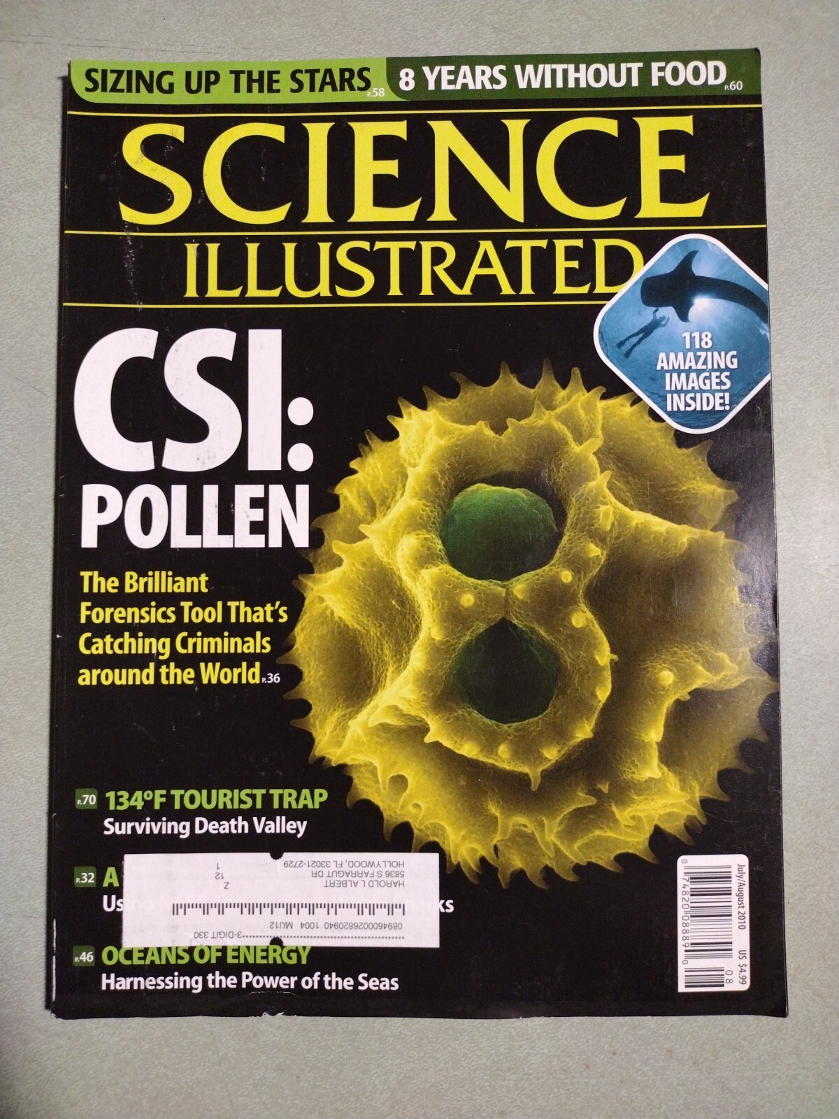 2010 July/August Science Illustrated Magazine, CSI: Pollen (MH610) | eBay