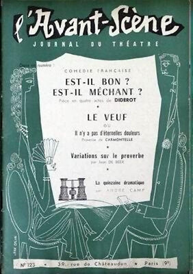 Revue l'Avant scene THEATRE n°123 / Est il bon est il méchant ? le Veuf