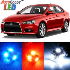 8 x Premium Xenon White LED Lights Interior Package Kit for Mitsubishi Lancer