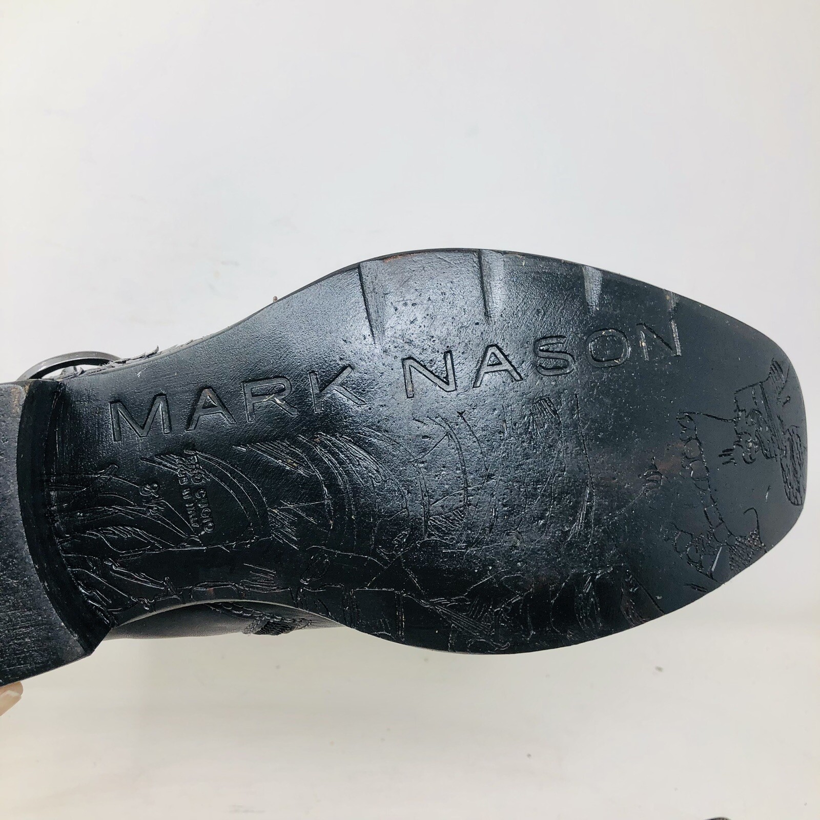 Mark Nason Darell Distressed Leather Maltese Cross Boots Italy 67572 Sz